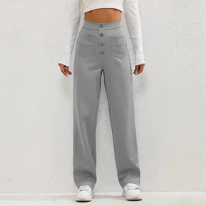 High- Waisted Casual Pants Rieworkes
