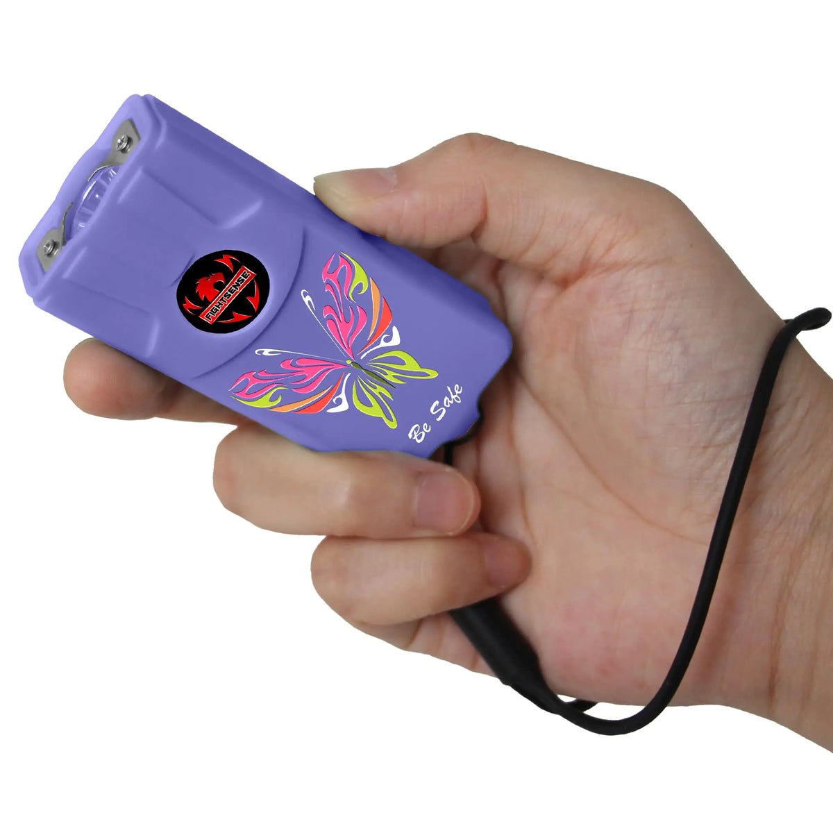 FIGHTSENSE Flashlight Stun Gun for Self Defense – Rechargeable Stun Gun for Women – Compact & Powerful Self Defense Flashlight (Purple) Mimarta