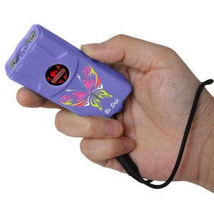 FIGHTSENSE Flashlight Stun Gun for Self Defense – Rechargeable Stun Gun for Women – Compact & Powerful Self Defense Flashlight (Purple) Mimarta