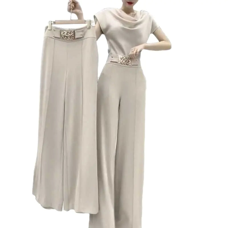 2023 Women's Casual Wide-Leg Skirt Set for Summer Mimarta