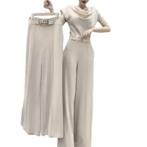 2023 Women's Casual Wide-Leg Skirt Set for Summer Mimarta