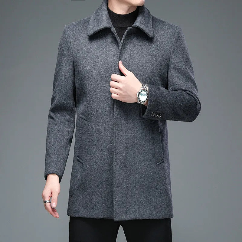 Business Woolen Overcoat Jacket Rieworkes