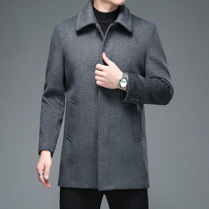 Business Woolen Overcoat Jacket Rieworkes