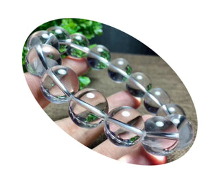 Natural White Crystal Single Circle Bracelet Mimarta