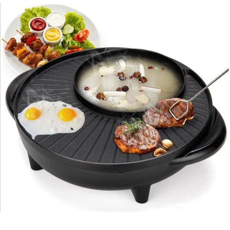 Korean Electric Hot Pot, Multifunctional Grill Pan Mimarta