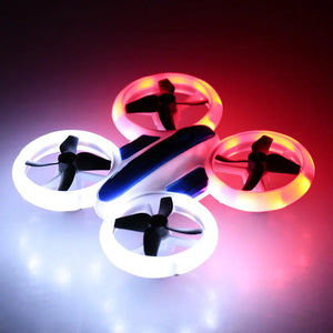 Quadcopter with Colorful LED Lights and Disc Design Mimarta