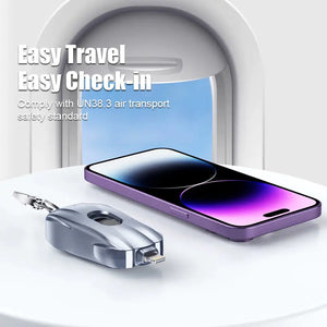 Compact Keychain Emergency Phone Charger Power Bank Rieworkes