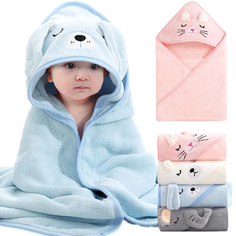 Cartoon Animal Baby Bath Towels Rieworkes