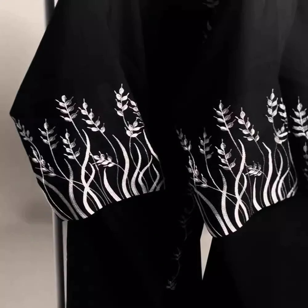 Arab Embroidery Embroidery Outerwear Abaya Robe Mimarta