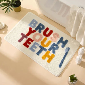 Inyahome Bathroom Rugs Non-Slip Bath Mat Luxury Soft Absorbent Plush Microfiber Bath mats for Bathroom Carpet for Tub Shower Rieworkes