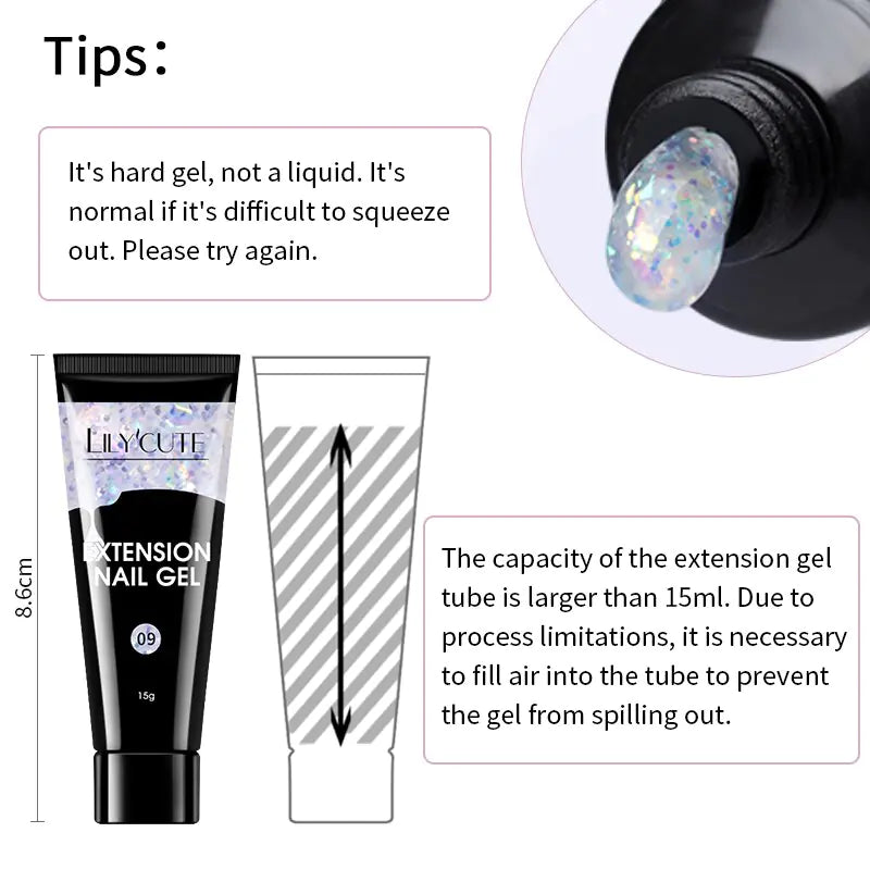 Extension Gel Nail Polish Kit Set Rieworkes