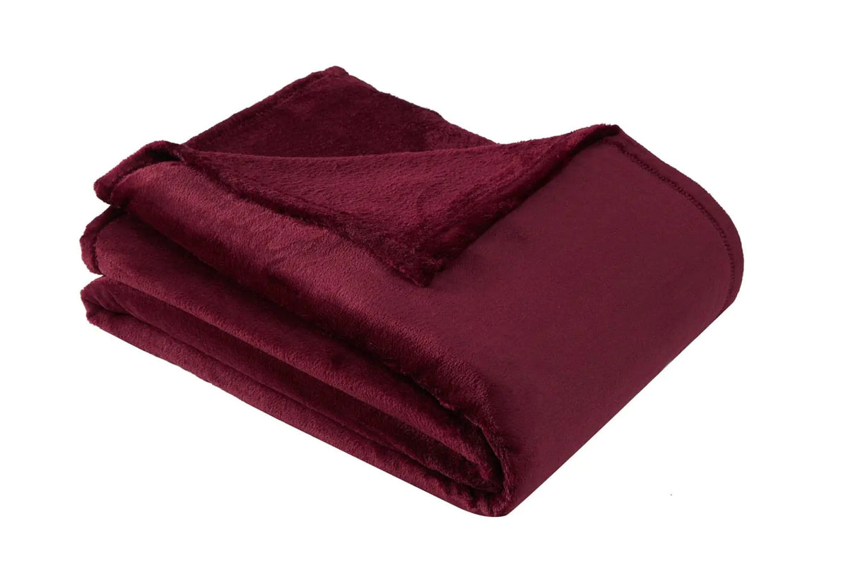 Aksu Wellsoft Double Blanket 200X220 Claret Red Rieworkes