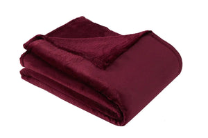 Aksu Wellsoft Double Blanket 200X220 Claret Red Rieworkes