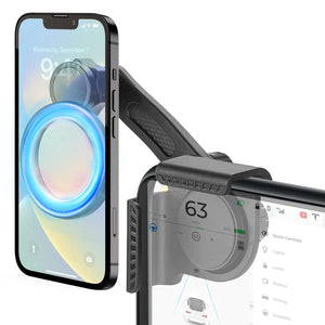 for Tesla Phone Mount, Magsafe Strongest Magnetic Tesla Phone Holder for Tesla Model 3/Model Y/Cybertruck Accessories 2024, No Glue for Car Phone Mount for Tesla with Magnetic Ring Fits for All Phone Mimarta