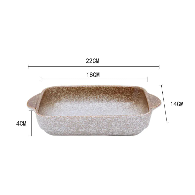Creative Ceramic Baking Bowl for Microwave Use Mimarta