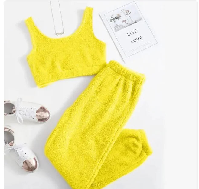 Women's Winter Plush Pajama Set Mimarta