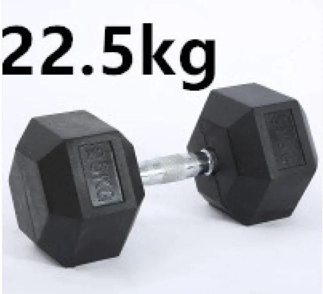 HexGrip Rubber-Coated Fixed Dumbbell Rieworkes