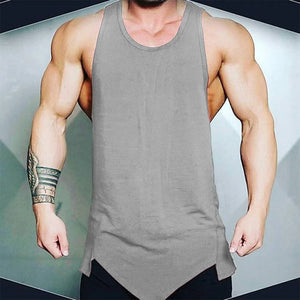 Men's Athletic Gym Fitness Tank Top - Solid Sleeveless Vest Rieworkes