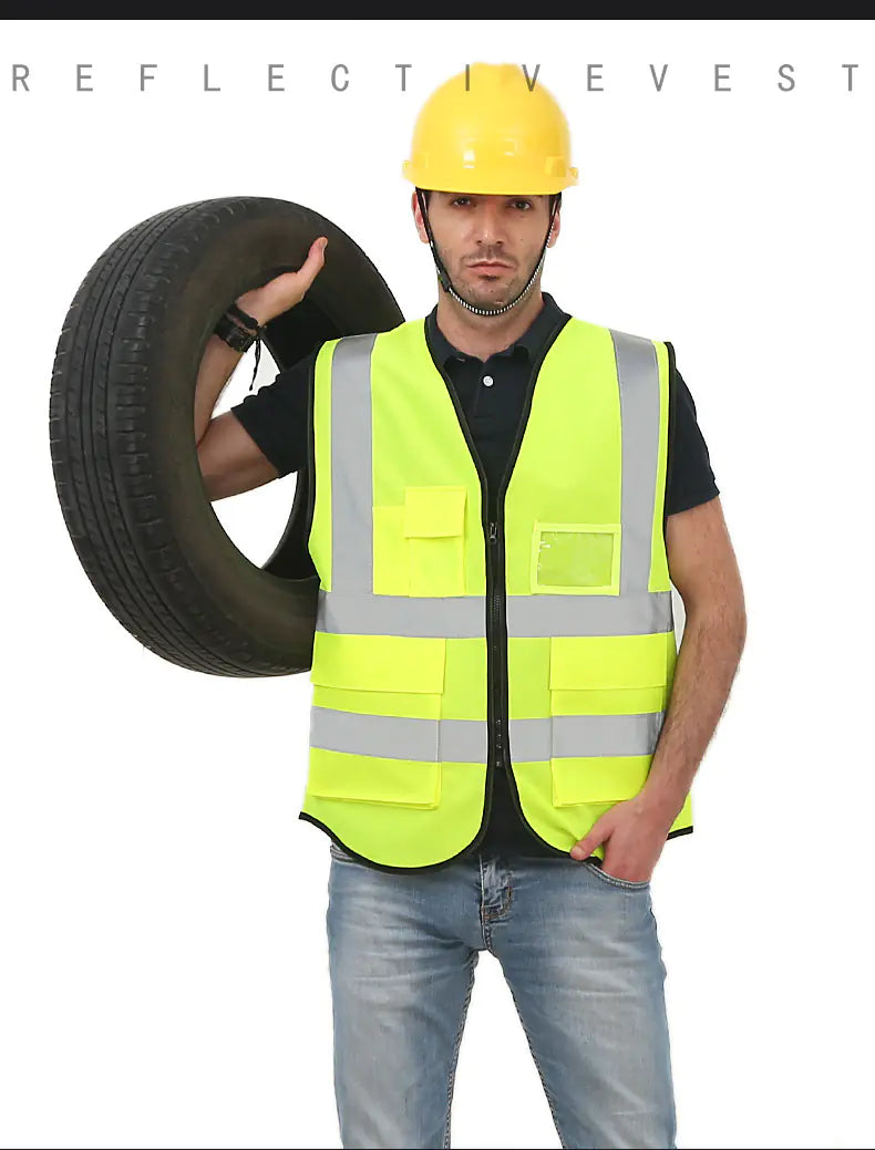 Reflective Vest with Pockets for Cycling Safety Wear Mimarta