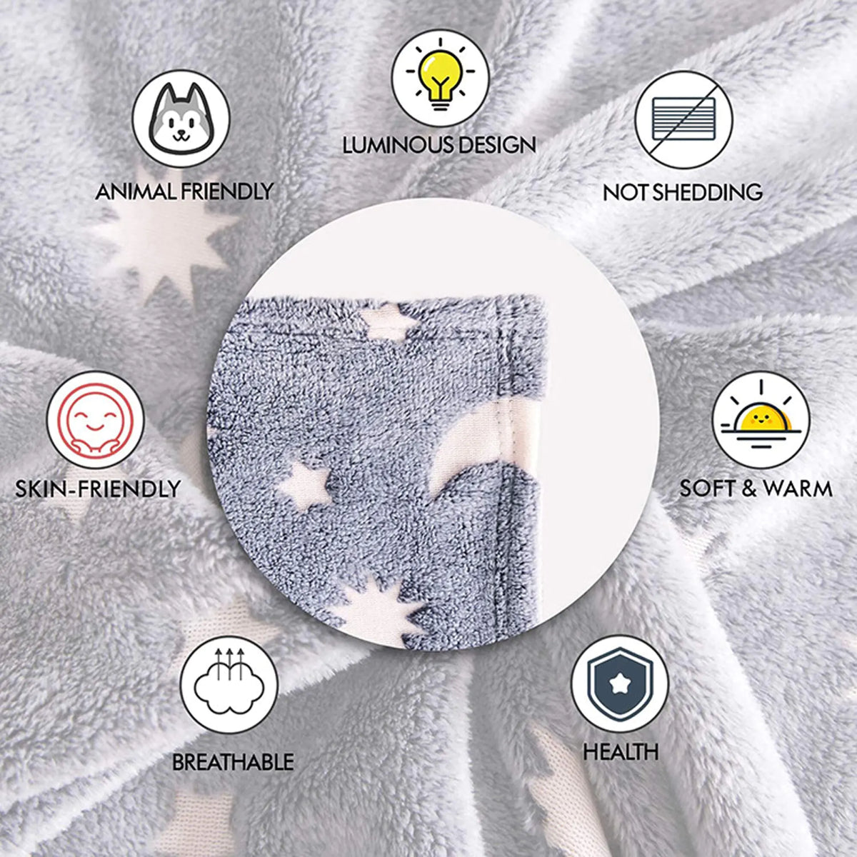 Glow in the Dark Throw Blanket Rieworkes