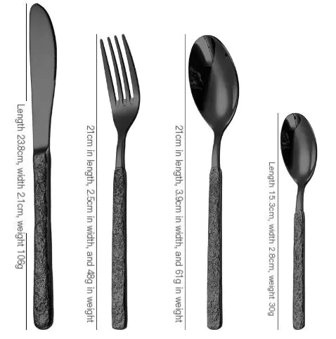 4pcs Stainless Steel Cutlery Set for Christmas Dinner Mimarta