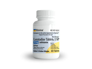 Rising Pharma Allergy Relief - Loratadine Tablets 10mg - Antihistamine Allergy Relief Product - 300 Tablets Mimarta