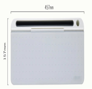 Office Glass Dry Erase Desktop Computer Storage Whiteboard pad Rieworkes