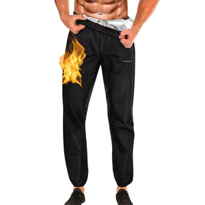 Nano Hertz Sauna Suit Sweat Shapewear Pants Joggers Trousers Boxing Workout Weight Loss Body Shaper Sweatsuit Exercise Men Mimarta