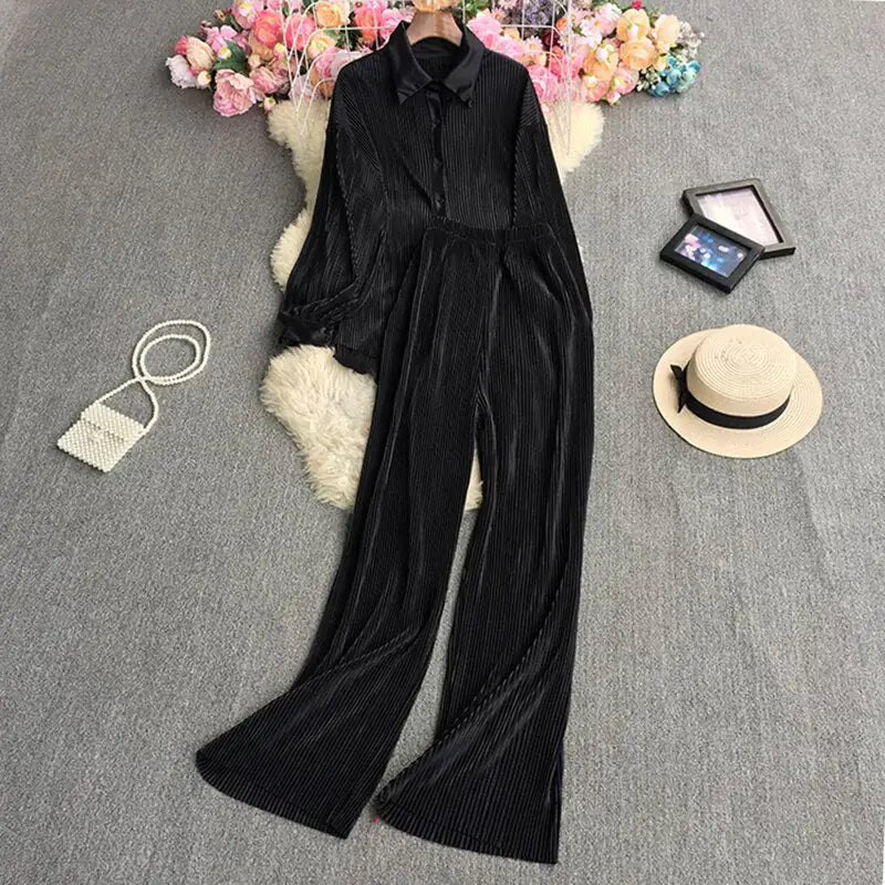 Pleated Set For Women Rieworkes