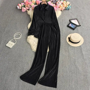 Pleated Set For Women Rieworkes