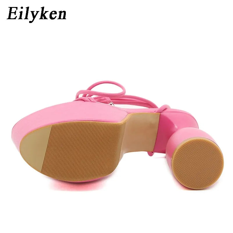 Ankle Strap Super High Heels Rieworkes