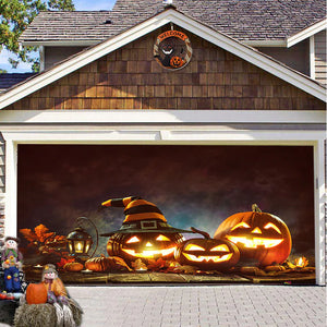 Halloween Misty Forest Garage Door Banner Rieworkes