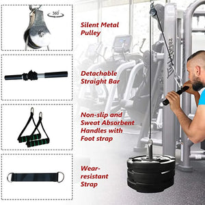 Fitness Diy Pulley Cable Gym Workout Equipment Rieworkes