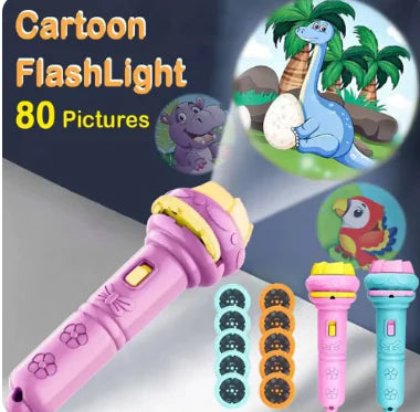 Cartoon Flashlight Projector – 80 Patterns Rieworkes