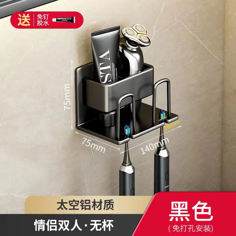 Wall-Mounted Toothbrush and Cup Holder for Bathroom Mimarta