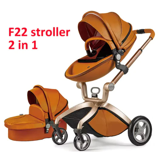 Luxury Fold Convertible Stroller 3 in 1 Rieworkes
