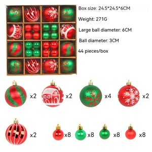 Colorful Christmas Ornament Ball Set Rieworkes