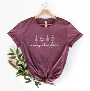 Merry Christmas, Christmas Trees T-Shirt Rieworkes