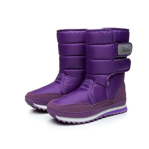 Winter Non-Slip Waterproof Cotton Flat Boots Mimarta