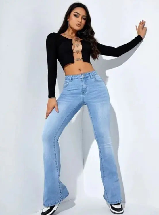 Women's Fashion Casual High Waist Slim-fit Stretch Trousers Rieworkes