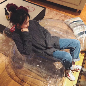 Red sofa chair transparent sofa stool Mimarta