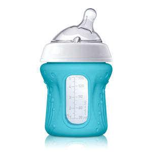 Silicone Sleeve for 5oz Chicco NaturalFit Glass Baby Bottles Teal Mimarta