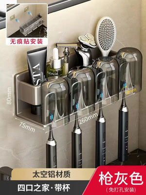 Wall-Mounted Toothbrush and Cup Holder for Bathroom Mimarta