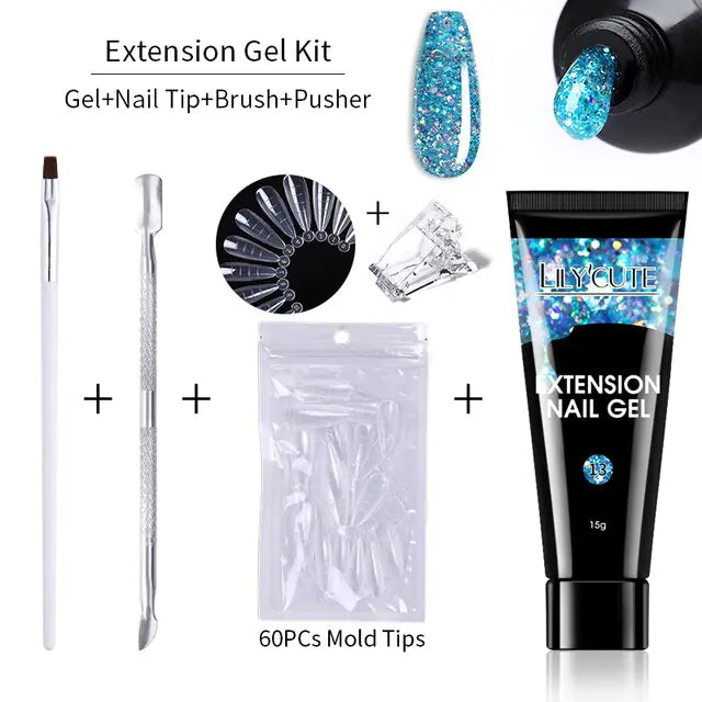 LILYCUTE Nail Extension Gel Set Rieworkes