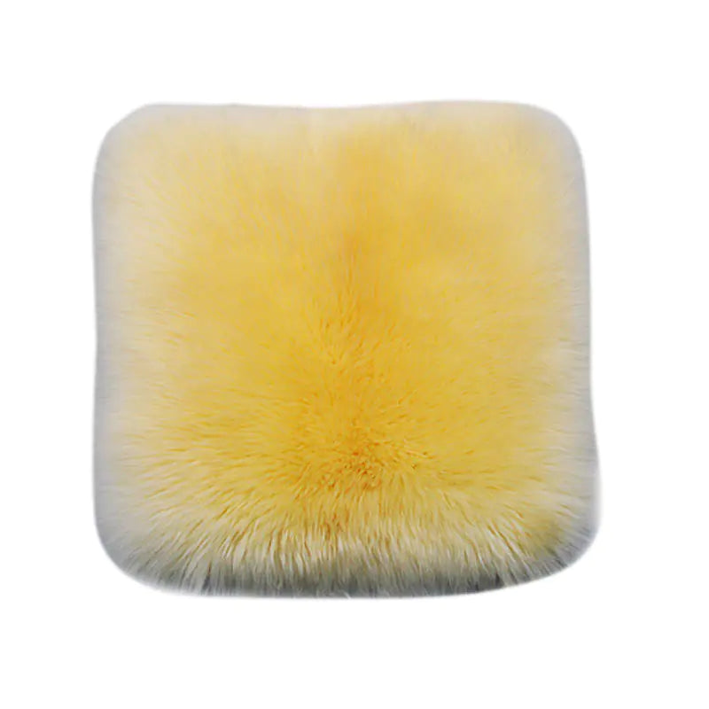 Car Wool Seat Cushion for Winter - Small Square Pad Mimarta
