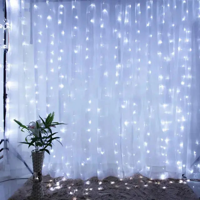 Christmas Curtain Lights Rieworkes