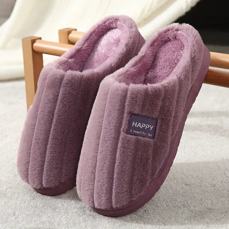 Cozy Cotton Plush Slippers for Home Use Mimarta