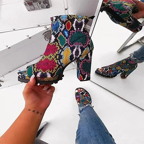 Zipped Open Toe Ankle Boots Rieworkes