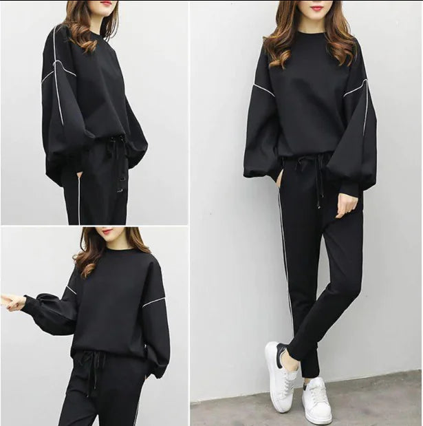 Women's Sporty Two-Piece Set with Hoodie and Joggers Mimarta