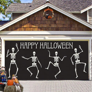 Halloween Misty Forest Garage Door Banner Rieworkes